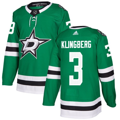 Personalized Youth Dallas Stars #3 John Klingberg Green Home Authentic Stitched NHL Jersey