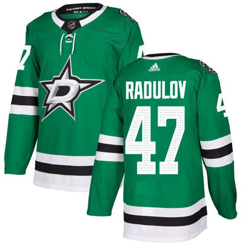 Personalized Youth Dallas Stars #47 Alexander Radulov Green Home Authentic Stitched NHL Jersey
