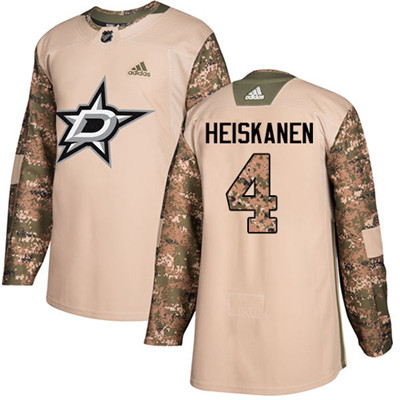 Personalized Youth Dallas Stars #4 Miro Heiskanen Camo Authentic 2017 Veterans Day Stitched NHL Jersey