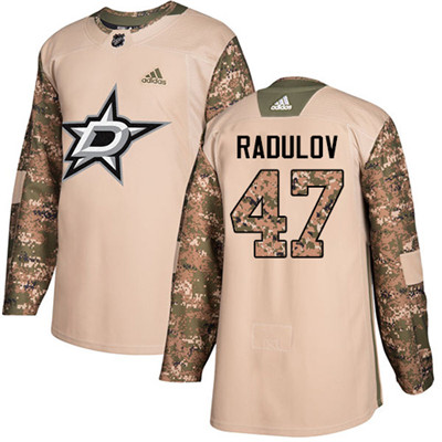 Personalized Youth Dallas Stars #47 Alexander Radulov Camo Authentic 2017 Veterans Day Stitched NHL Jersey