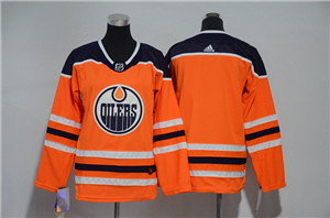 Personalized Youth Edmonton Oilers Blank Orange Home Authentic Stitched NHL Jersey