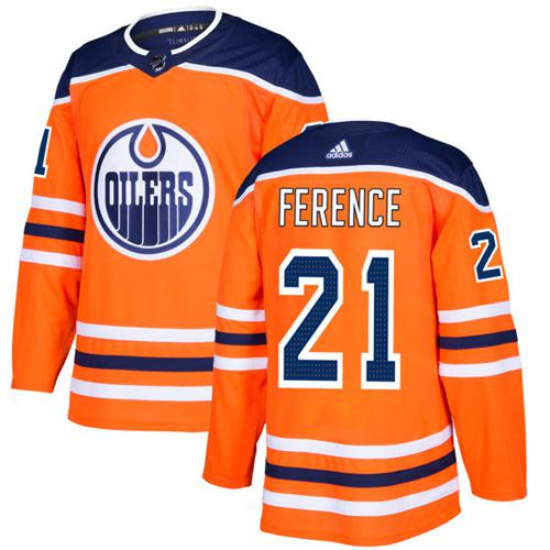 Personalized Youth Edmonton Oilers #21 Andrew Ference Orange Home Authentic Stitched NHL Jersey