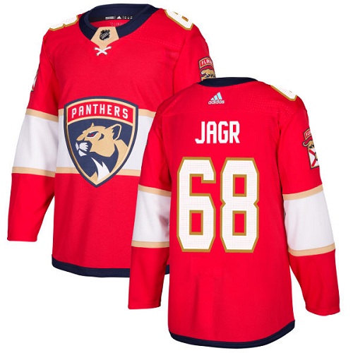 Personalized Youth Florida Panthers #68 Jaromir Jagr Red Home Authentic Stitched NHL Jersey