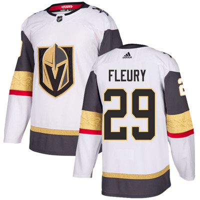 Personalized Youth Vegas Golden Knights #29 Marc-Andre Fleury White Road Authentic Stitched NHL Jersey