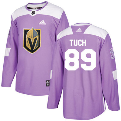 Personalized Youth Vegas Golden Knights #89 Alex Tuch Purple Authentic Fights Cancer Stitched NHL Jersey