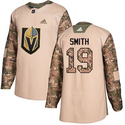 Personalized Youth Vegas Golden Knights #19 Reilly Smith Camo Authentic 2017 Veterans Day Stitched NHL Jersey