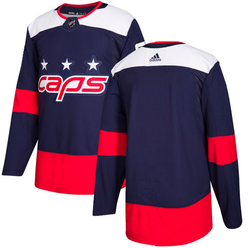 Personalized Youth Washington Capitals Blank Navy Authentic 2018 Stadium Series Stitched NHL Jersey