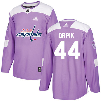 Personalized Youth Washington Capitals #44 Brooks Orpik Purple Authentic Fights Cancer Stitched NHL Jersey