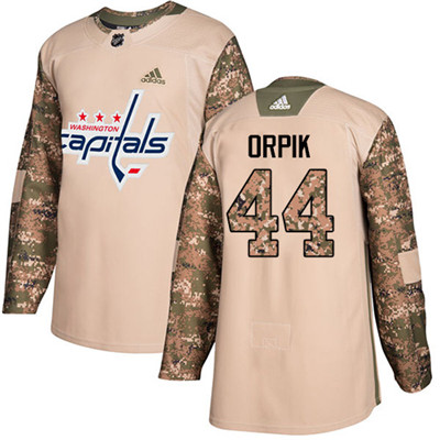 Personalized Youth Washington Capitals #44 Brooks Orpik Camo Authentic 2017 Veterans Day Stitched NHL Jersey