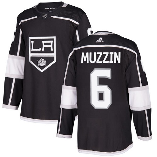 Personalized Youth Los Angeles Kings #6 Jake Muzzin Black Home Authentic Stitched NHL Jersey