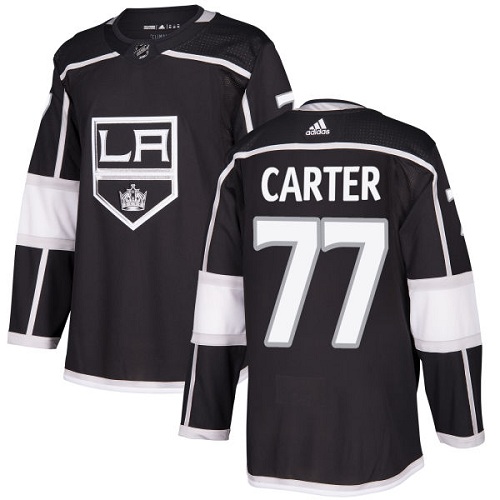 Personalized Youth Los Angeles Kings #77 Jeff Carter Black Home Authentic Stitched NHL Jersey