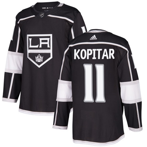 Personalized Youth Los Angeles Kings #11 Anze Kopitar Black Home Authentic Stitched NHL Jersey