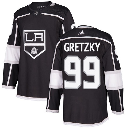 Personalized Youth Los Angeles Kings #99 Wayne Gretzky Black Home Authentic Stitched NHL Jersey