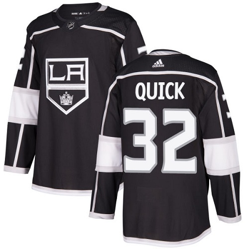Personalized Youth Los Angeles Kings #32 Jonathan Quick Black Home Authentic Stitched NHL Jersey