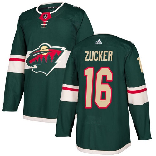 Personalized Youth Minnesota Wild #16 Jason Zucker Green Home Authentic Stitched NHL Jersey
