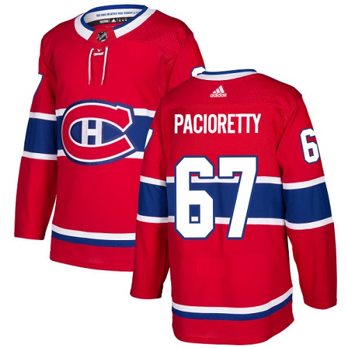 Personalized Youth Montreal Canadiens #67 Max Pacioretty Red Home Authentic Stitched NHL Jersey