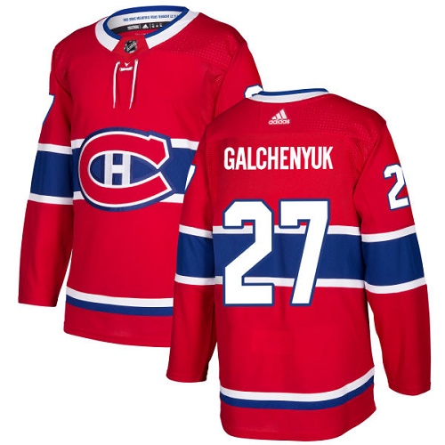 Personalized Youth Montreal Canadiens #27 Alex Galchenyuk Red Home Authentic Stitched NHL Jersey