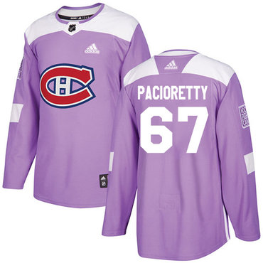 Personalized Youth Montreal Canadiens #67 Max Pacioretty Purple Authentic Fights Cancer Stitched NHL Jersey