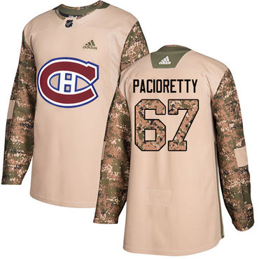 Personalized Youth Montreal Canadiens #67 Max Pacioretty Camo Authentic 2017 Veterans Day Stitched NHL Jersey