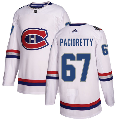 Personalized Youth Montreal Canadiens #67 Max Pacioretty White Authentic 2017 100 Classic Stitched NHL Jersey