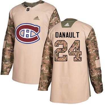 Personalized Youth Montreal Canadiens #24 Phillip Danault Camo Authentic 2017 Veterans Day Stitched NHL Jersey