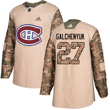 Personalized Youth Montreal Canadiens #27 Alex Galchenyuk Camo Authentic 2017 Veterans Day Stitched NHL Jersey