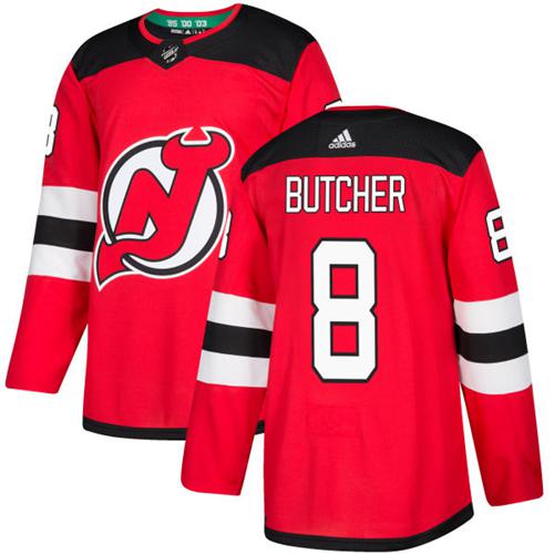 Personalized Youth New Jersey Devils #8 Will Butcher Red Home Authentic Stitched NHL Jersey