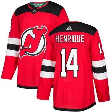 Personalized Youth New Jersey Devils #14 Adam Henrique Red Home Authentic Stitched NHL Jersey