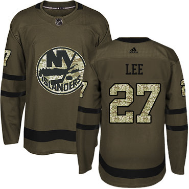 Personalized Youth New York Islanders #27 Anders Lee Green Salute to Service Stitched NHL Jersey