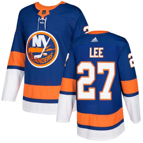Personalized Youth New York Islanders #27 Anders Lee Royal Blue Home Authentic Stitched NHL Jersey