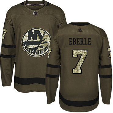 Personalized Youth New York Islanders #7 Jordan Eberle Green Salute to Service Stitched NHL Jersey