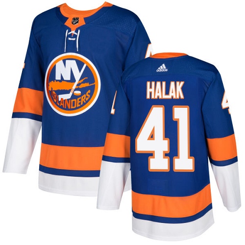 Personalized Youth New York Islanders #41 Jaroslav Halak Royal Blue Home Authentic Stitched NHL Jersey