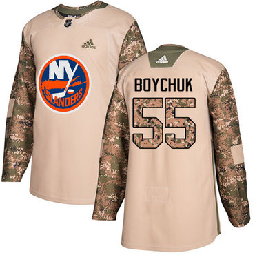 Personalized Youth New York Islanders #55 Johnny Boychuk Camo Authentic 2017 Veterans Day Stitched NHL Jersey