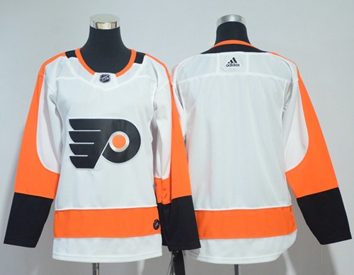 Personalized Youth Philadelphia Flyers Blank White Road Authentic Stitched NHL Jersey