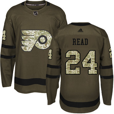 Personalized Youth Philadelphia Flyers #24 Matt Read Green Salute to Service Stitched NHL Jersey