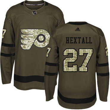 Personalized Youth Philadelphia Flyers #27 Ron Hextall Green Salute to Service Stitched NHL Jersey