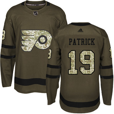 Personalized Youth Philadelphia Flyers #19 Nolan Patrick Green Salute to Service Stitched NHL Jersey