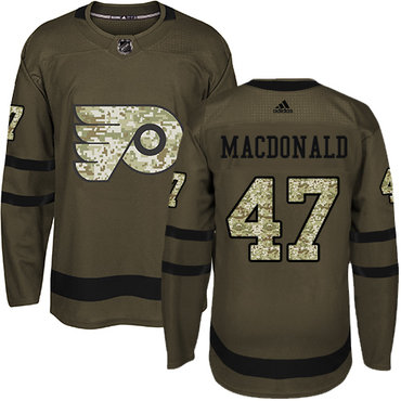 Personalized Youth Philadelphia Flyers #47 Andrew MacDonald Green Salute to Service Stitched NHL Jersey