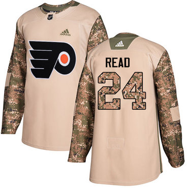 Personalized Youth Philadelphia Flyers #24 Matt Read Camo Authentic 2017 Veterans Day Stitched NHL Jersey