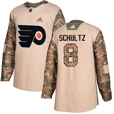Personalized Youth Philadelphia Flyers #8 Dave Schultz Camo Authentic 2017 Veterans Day Stitched NHL Jersey