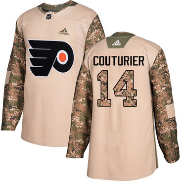 Personalized Youth Philadelphia Flyers #14 Sean Couturier Camo Authentic 2017 Veterans Day Stitched NHL Jersey