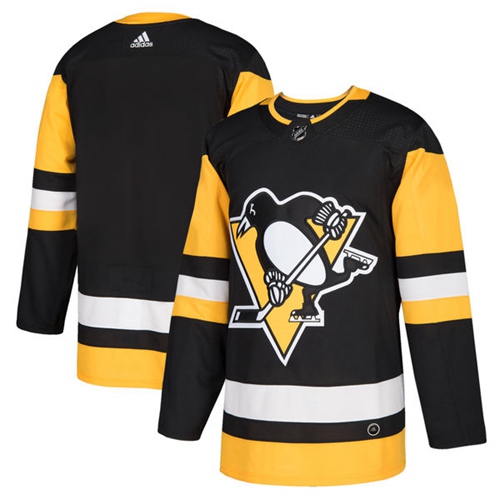Personalized Youth Pittsburgh Penguins Blank Black Home Authentic Stitched NHL Jersey