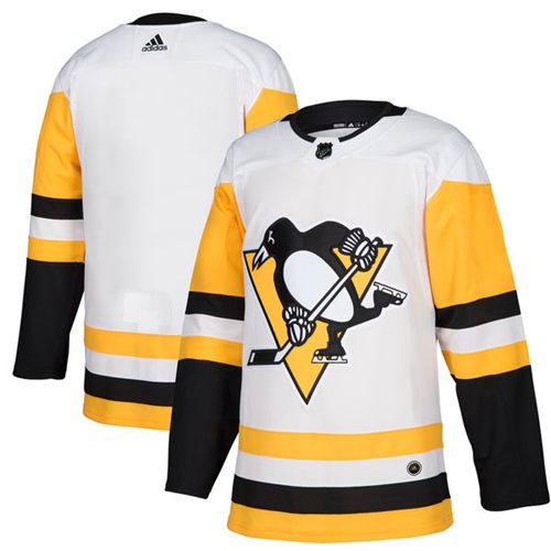 Personalized Youth Pittsburgh Penguins Blank White Road Authentic Stitched NHL Jersey