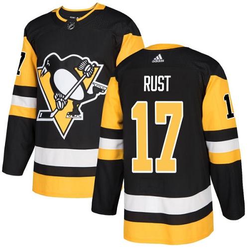 Personalized Youth Pittsburgh Penguins #17 Bryan Rust Black Home Authentic Stitched NHL Jersey