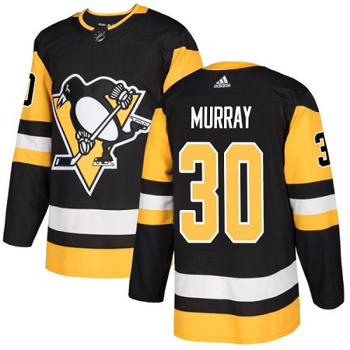 Personalized Youth Pittsburgh Penguins #30 Matt Murray Black Home Authentic Stitched NHL Jersey