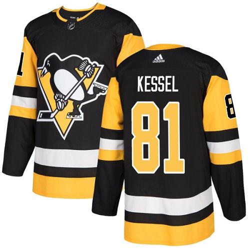 Personalized Youth Pittsburgh Penguins #81 Phil Kessel Black Home Authentic Stitched NHL Jersey