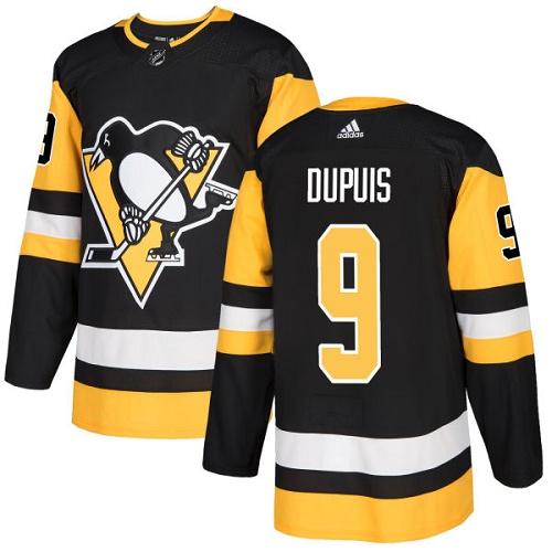Personalized Youth Pittsburgh Penguins #9 Pascal Dupuis Black Home Authentic Stitched NHL Jersey