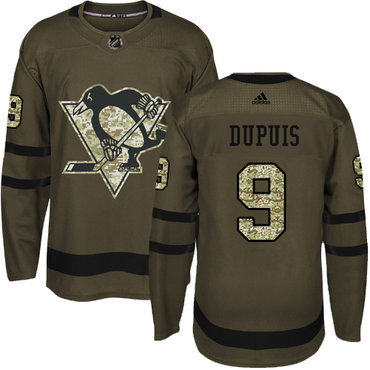 Personalized Youth Pittsburgh Penguins #9 Pascal Dupuis Green Salute to Service Stitched NHL Jersey