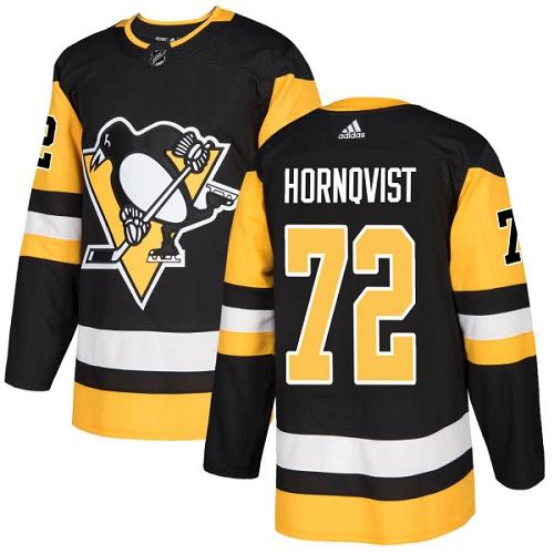 Personalized Youth Pittsburgh Penguins #72 Patric Hornqvist Black Home Authentic Stitched NHL Jersey