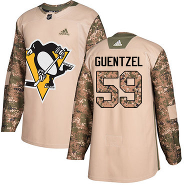 Personalized Youth Pittsburgh Penguins #59 Jake Guentzel Camo Authentic 2017 Veterans Day Stitched NHL Jersey